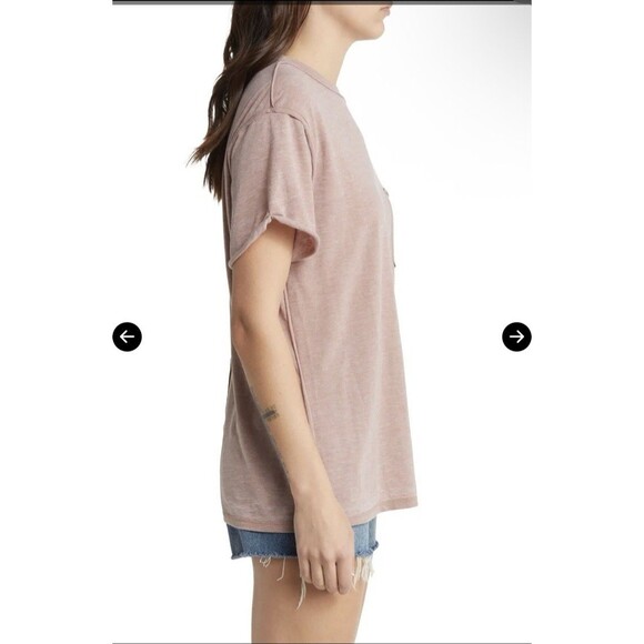 Free People We The Free Vella T-Shirt - Strawberry Roan Medium Slouchy Baggy - Picture 9 of 11